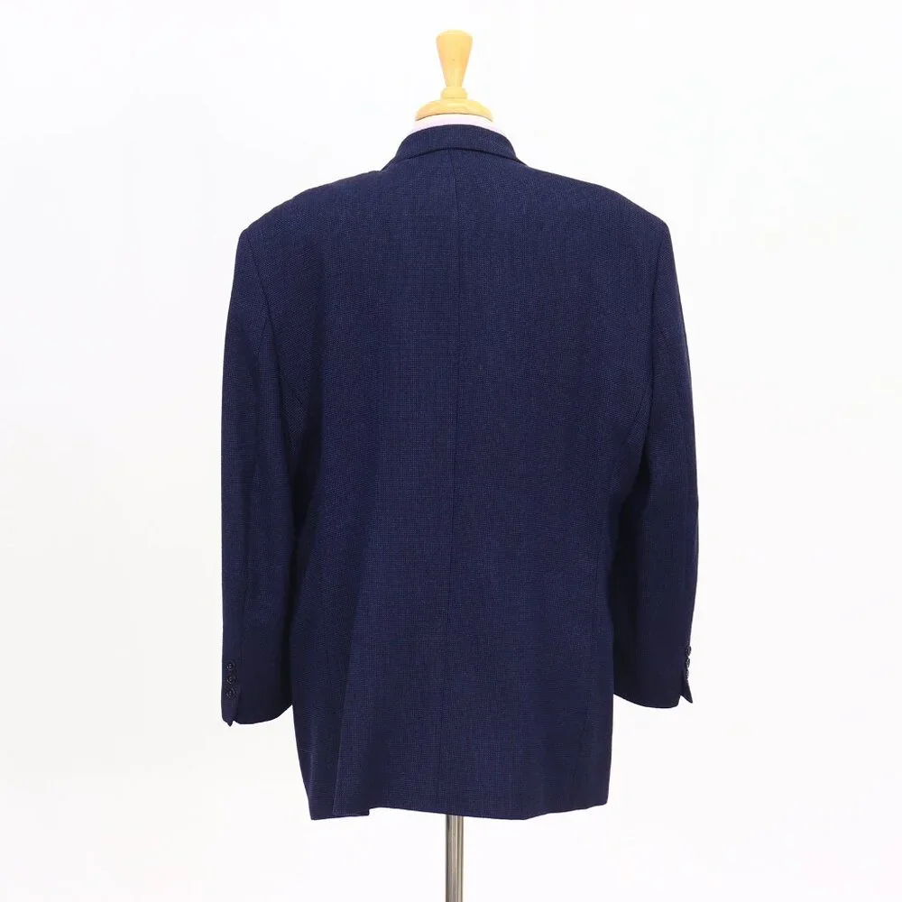 Pronto Uomo 48R Blue Blazer Sport Coat Jacket 2-Button Solid Y097